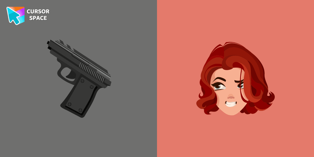 Black Widow cursor cursor pack